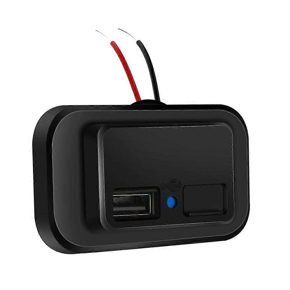 Dual USB Outlets 3.1A Car Charge Adapter Power Socket 12-24V with Dust Cap for Car Bus Truck RV Marine Boat Motorcycle