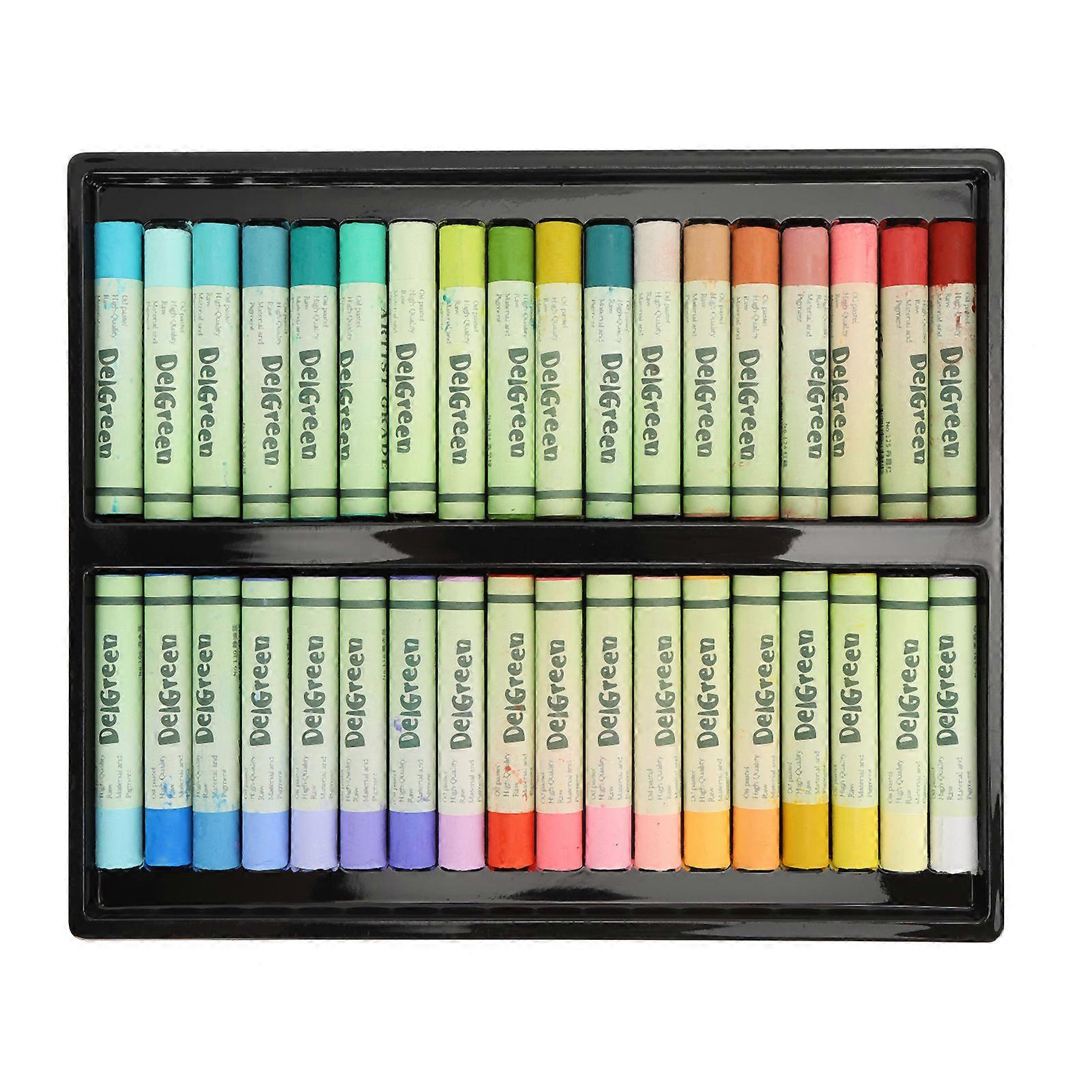 36Pcs Oil Pastel HeavyColor Graffiti Crayon Set Children Cartoon Painting Pastel Pencil