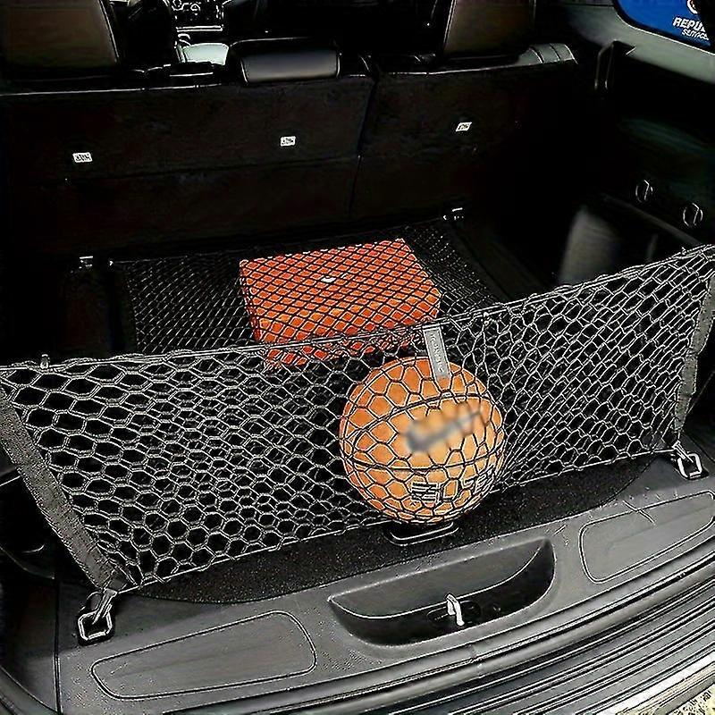 Versatile Car Storage Net Set - Durable, Non-Elastic Flat & Vertical Nets For Trunk Organization And Moving Essentials