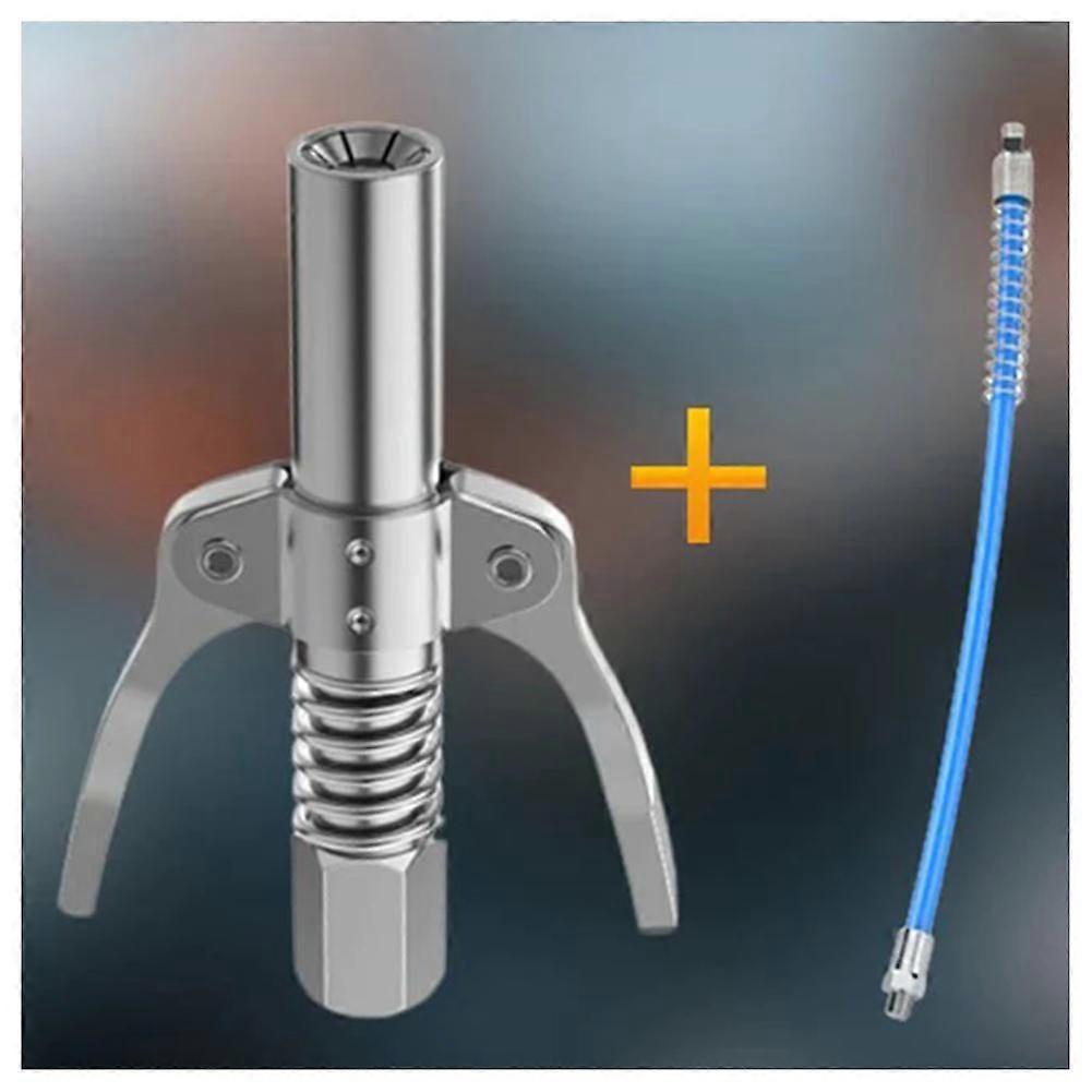 High Pressure Grease Coupler Self-Locking Non-Leaking Grease Coupler Heavy-Duty Double Handle Grease Coupler