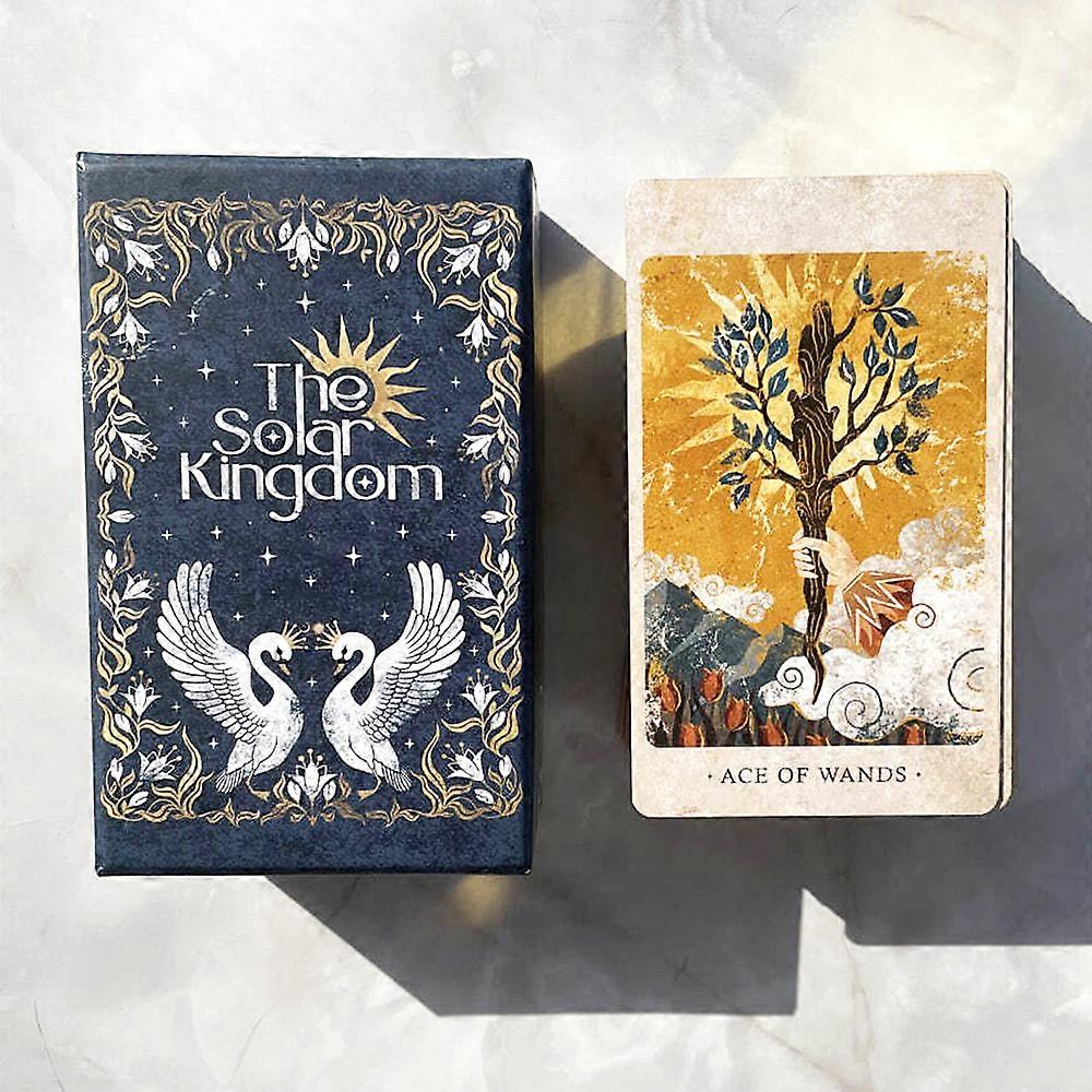12*7cm Solar Kingdom Tarot Magical Journey Cosmic Insight Divination Cards 86 stuks kaarten in stijve doos uniek Indie Tarot Deck
