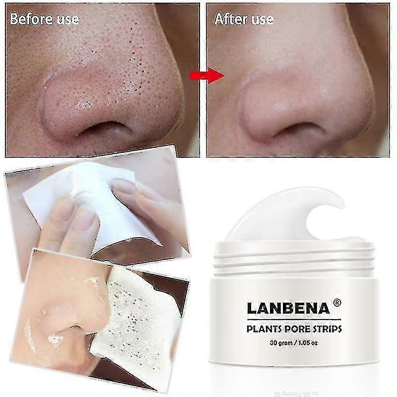 Lanbena Blackhead Removing Mud Mask Deeply Cleansing Pore Acne With 60pcs Makeup