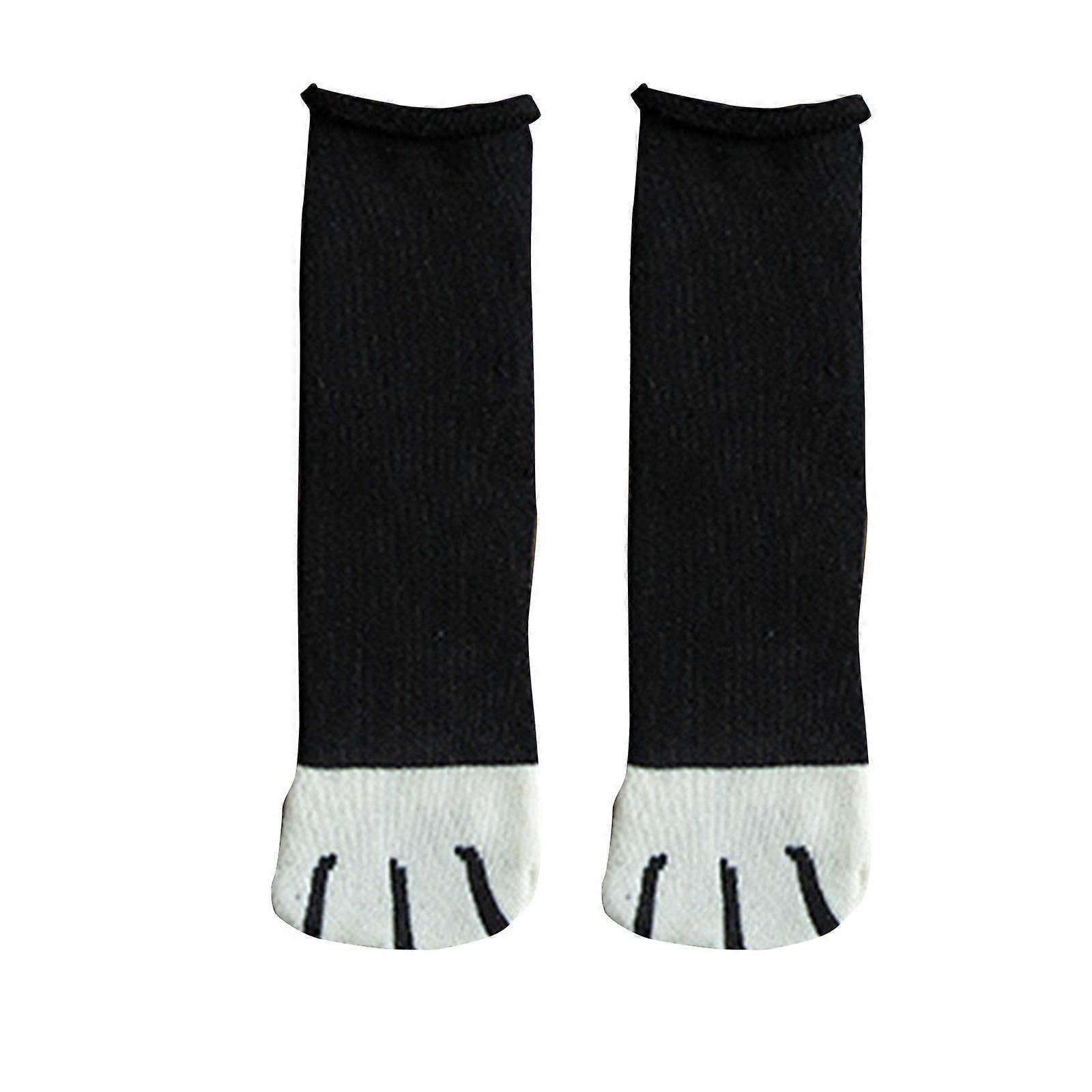 1 Pair Winter Women Plush Cat Claws Fleece Socks Floor Sleeping Socks Soft