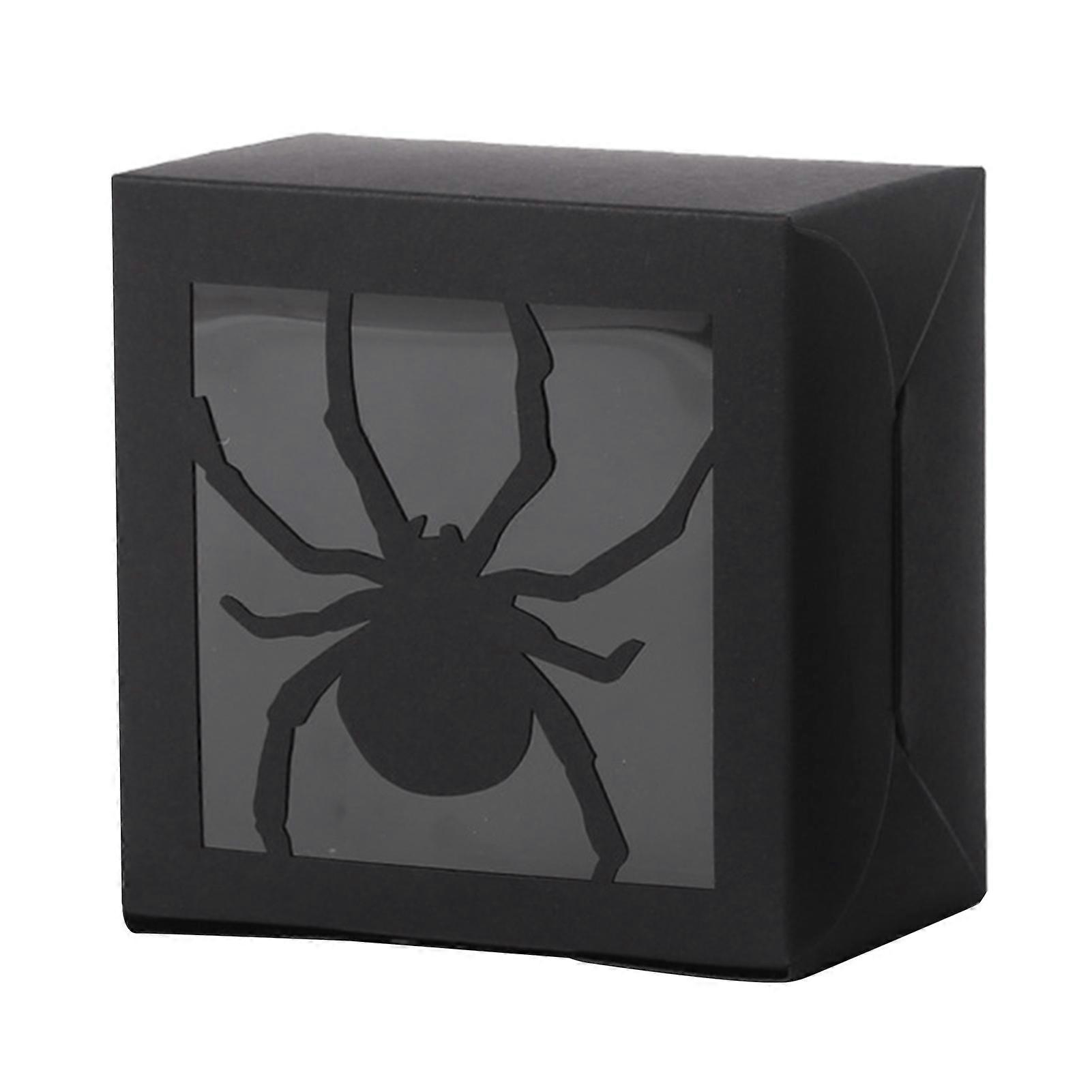 24PCS Halloween Paper Squared Candys Box Multifunctional Biscuits Cake Case for Halloween Party