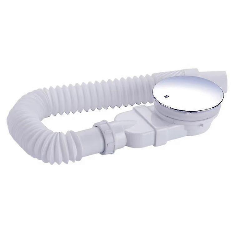 Bruseafløb med sifon til brusebakke med 90 mm afløbshul, fleksibelt rør 13treize