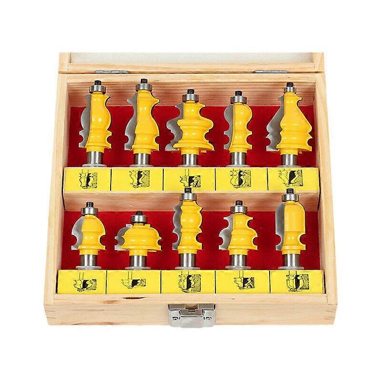 10 Bit Architectural Molding Router Bit Set-1/2 Zoll Schaft - 16101