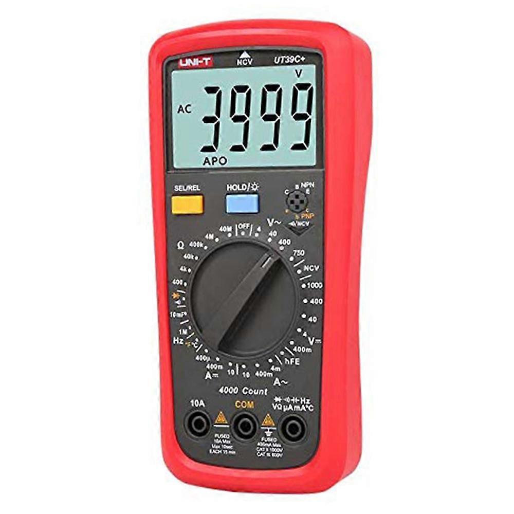 UNI-T UT39C+ Digital Multimeter Tester Manual Range Data Hold AC DC Voltage Current Amp Transistor