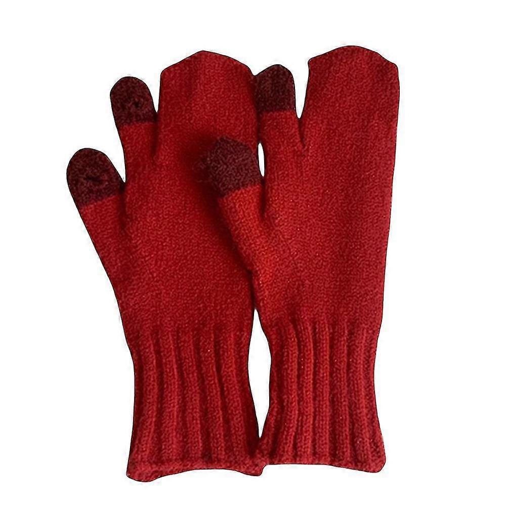 Unisex Warm Snow Gloves Touch Screen Gloves With Soft Material For Cold Weather Outdoor Skiing And Cycling