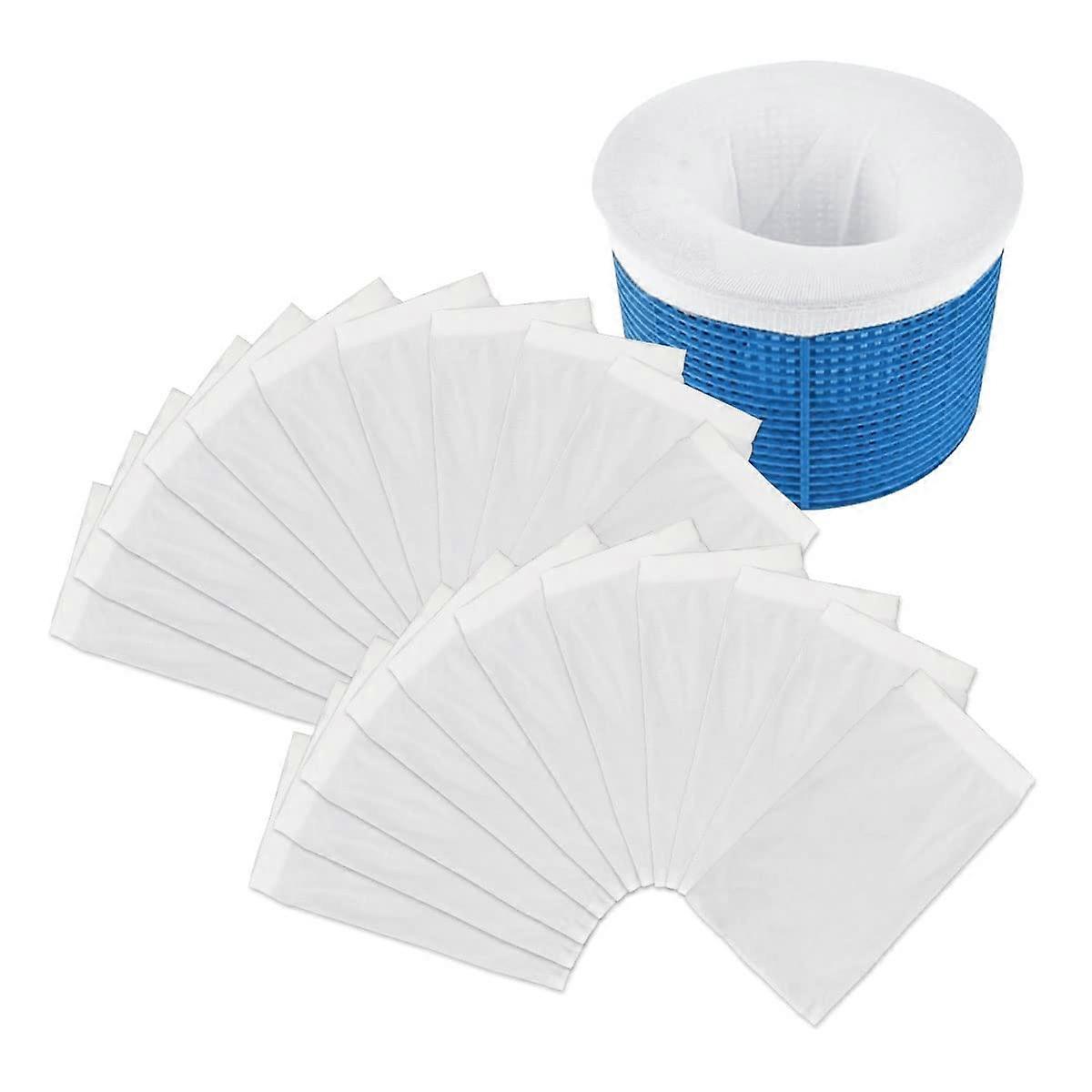 20 Pieces Pool Skimmer Filter,Pool Skimmer Socks,Pool Filter Net,Pool Nylon Fabric Filters,for Skimmer Basket Clean Debris