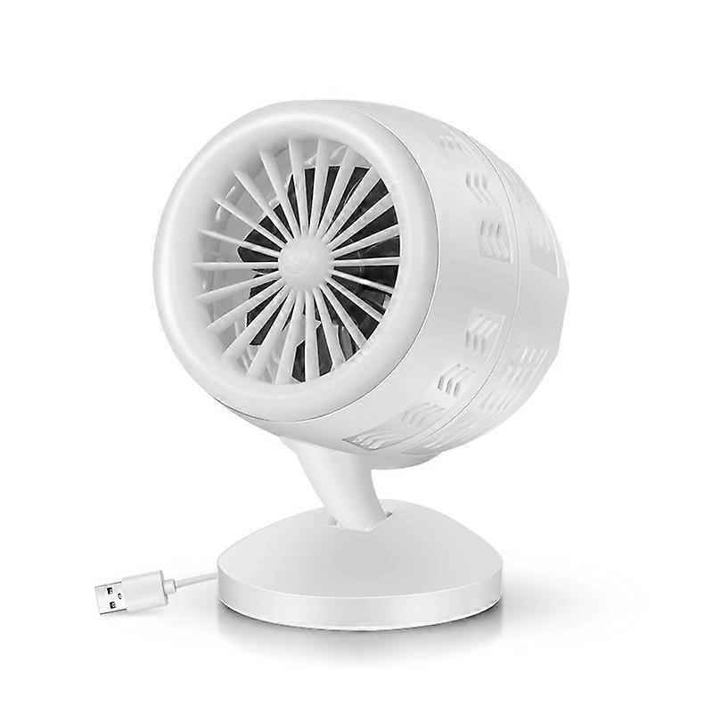 350W Space USB Powered Fan Heater Portable Fan Fast Heating Home Thermostat