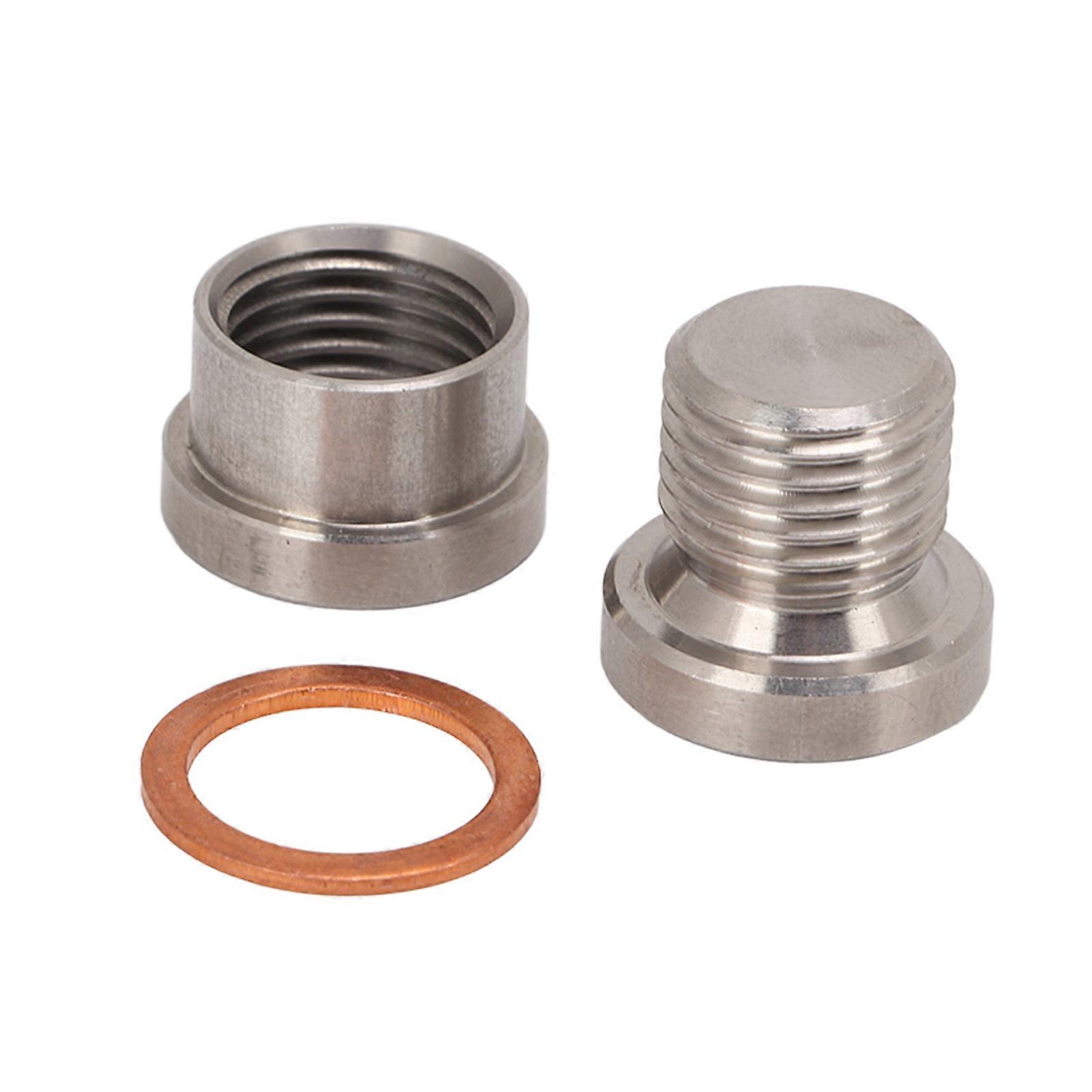 Automotive Oxygen Sensor Adapter Metal Car Accessories Electro Galvanized High Strength M12x1.25