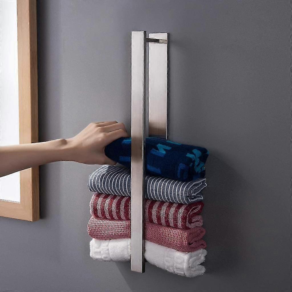 Towel Rail Without Drilling Guest Towel Rail Stainless Steel Towel Rail Self-adhesive 40 Cm