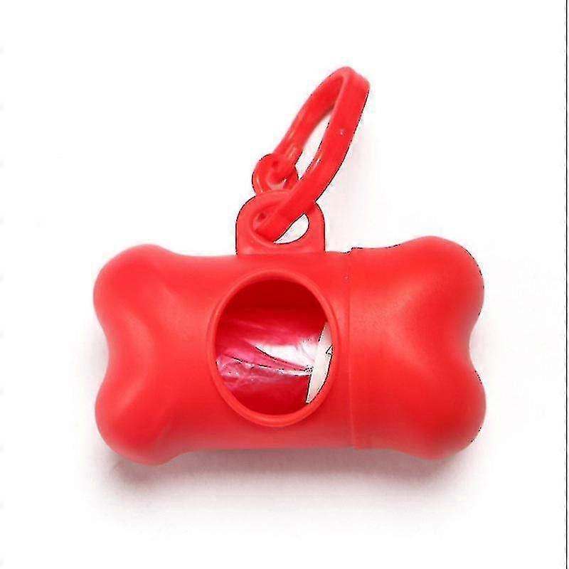 Portable Dispenser With Garbage Bag, Red, 8*4.5*4cm