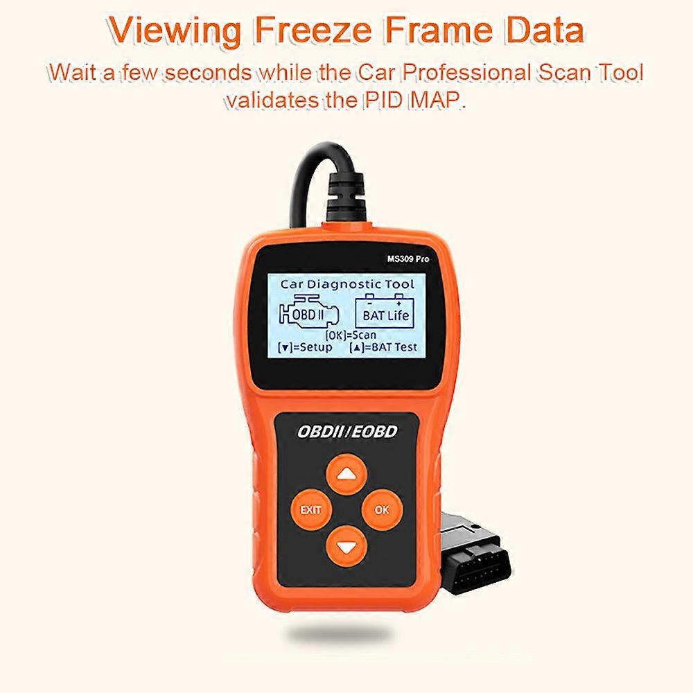 כלי סריקה מקצועי לרכב אוטומטי OBD בודק חיי סוללה קורא קוד רכב גלאי תקלות ברכב