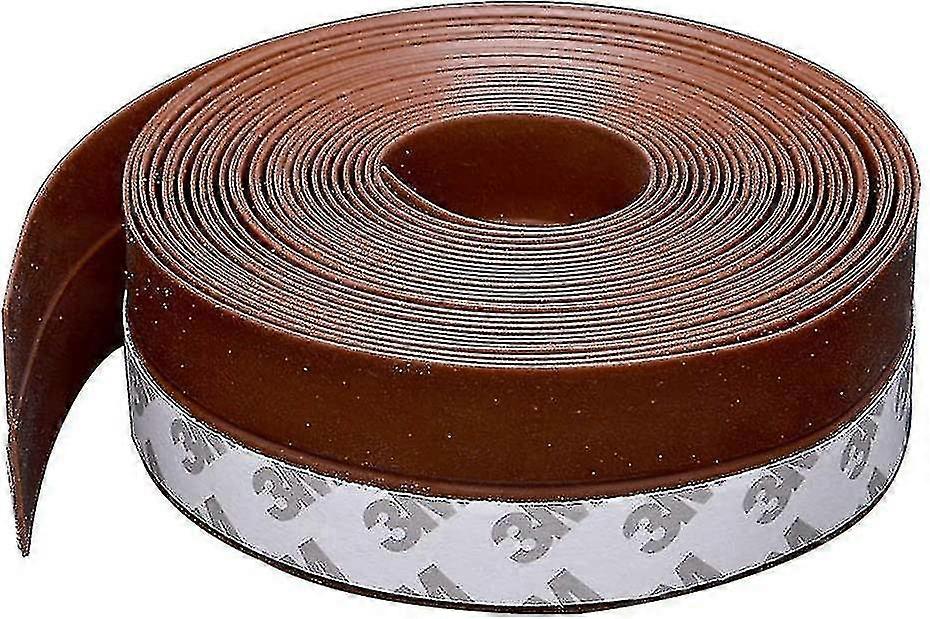 Weatherproof Door Seal, For Door And Window Seal, Sound Insulation, 3m (brown, 3.5cm Wide X 5m Long)