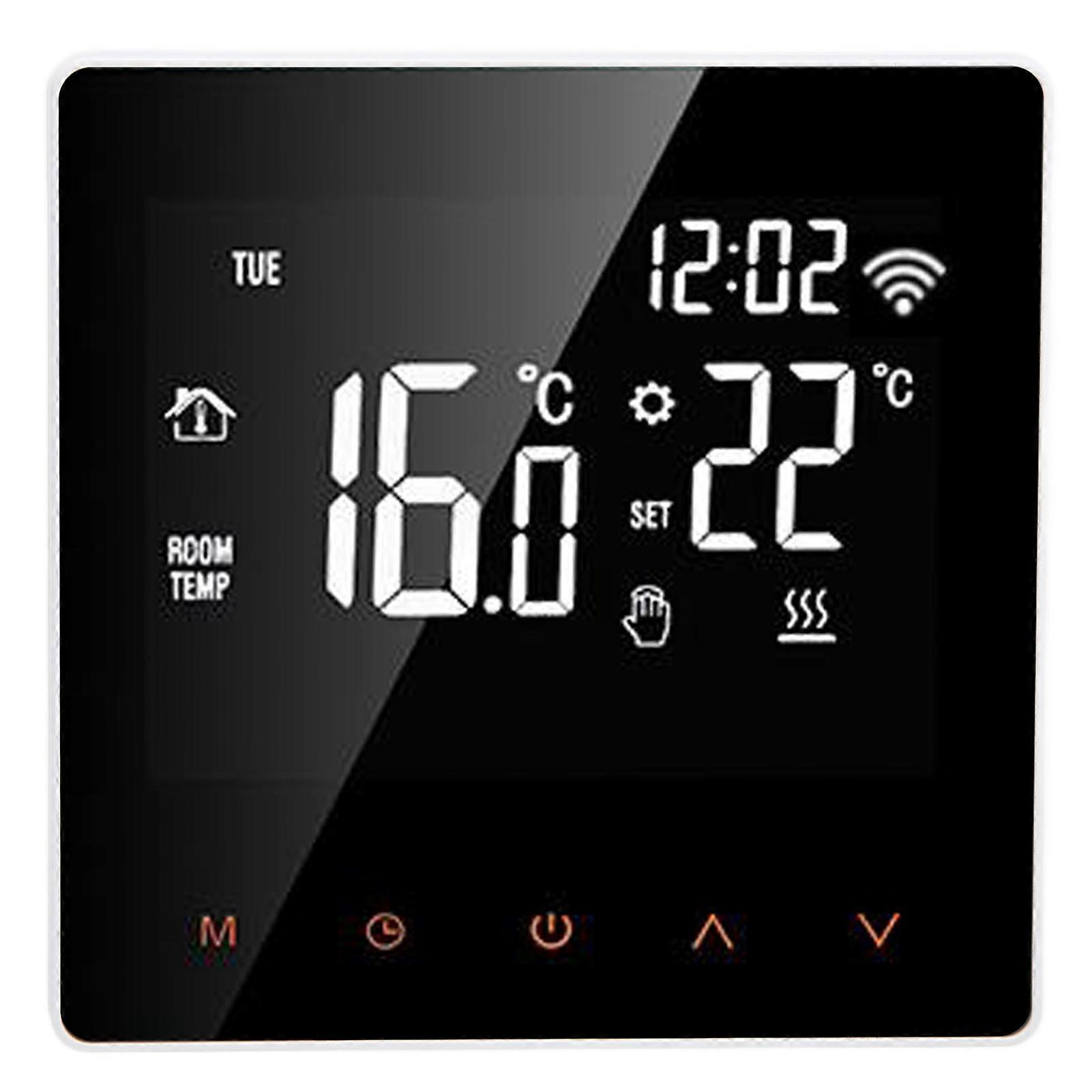 ME81H έξυπνος WIFI LCD θερμοστάτης νερού θέρμανσης δαπέδου τοίχου λέβητα ηλεκτρικός θερμοστάτης θέρμανσης δαπέδου για Tuya AC230VWhite φόντο πορτοκαλί κουμπί 3A