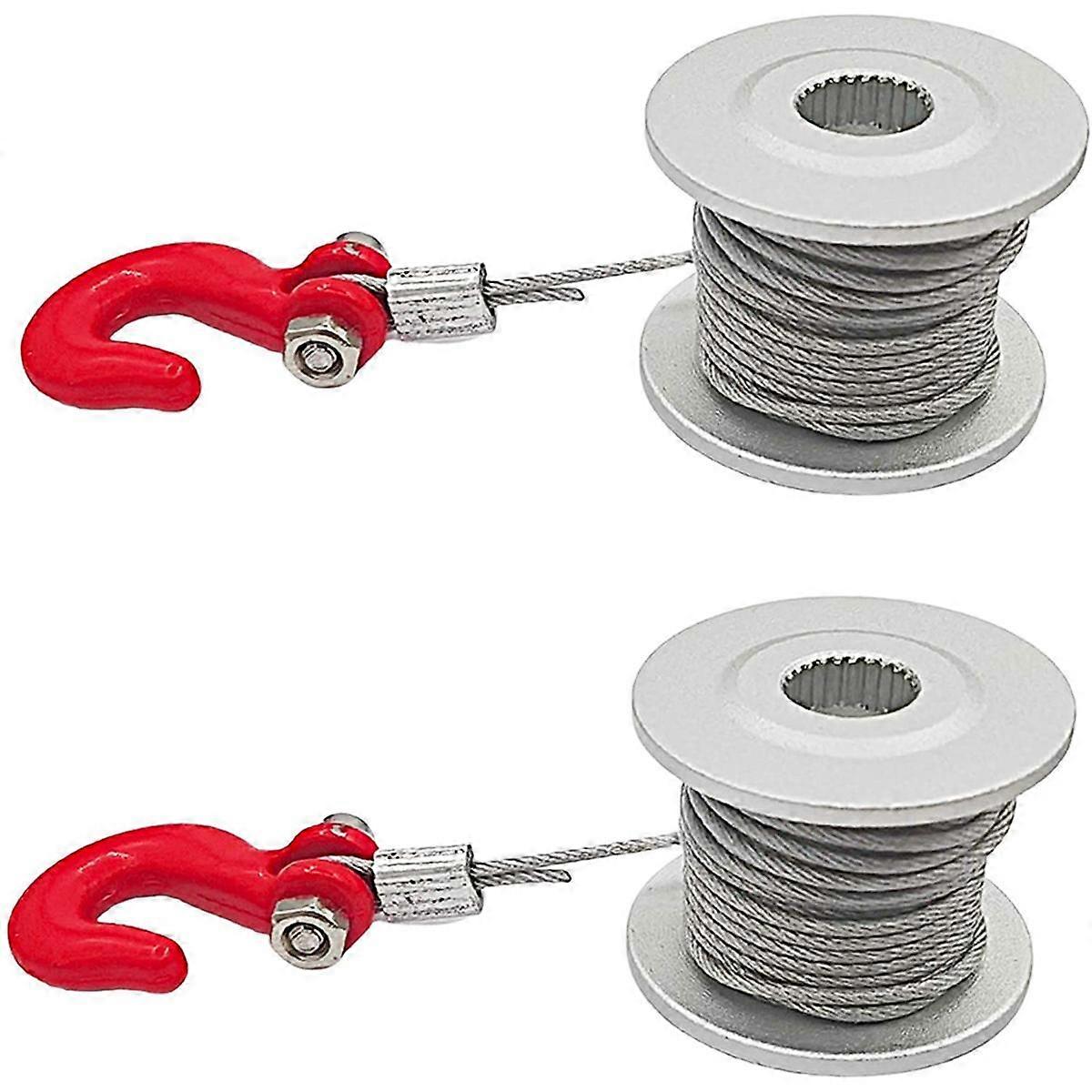 2PCS 25T Steering Gear Servo Winch Wheel Drum for 1/10 RC Crawler Car TRX4 Axial SCX10 90046 D90 D1