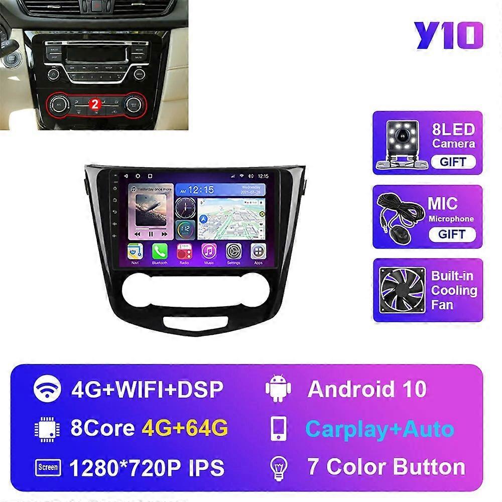 日産エクストレイルエクストレイルエクストレイル3 T32 2013-2017キャシュカイ2 J11カーラジオ2DINマルチメディアプレーヤーナビゲーションステレオGPS