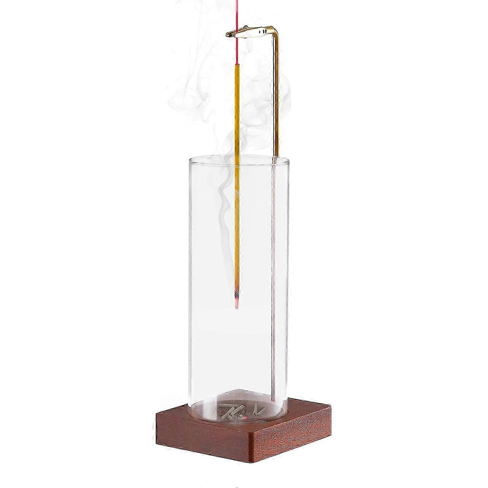 Incense Holder Upside Down Type Anti-Ash Flying Incense-Burner with Ash-Collector for Spa Meditation Room
