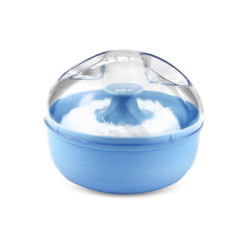 Baby Soft Face Body Powder Puff Talc Powder Sponge Box Case Container Baby Skin Care New