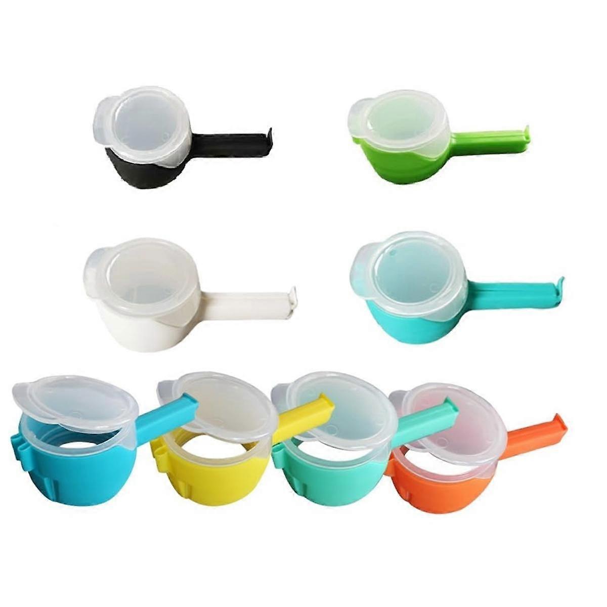 食品用バッグクリップ、注ぎ口付きアップグレードされた食品保管シーリングクリップ、Kitc用キャップシーラークリップ