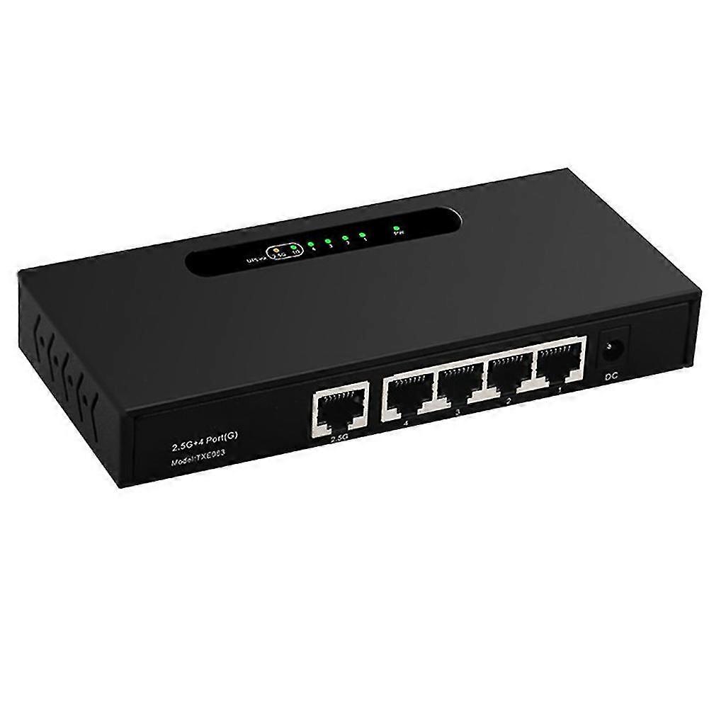 2.5g 4 Poort Gigabit Ethernet Switch Onbeheerde Switch Home Switch Netwerk Splitter Eu Plug