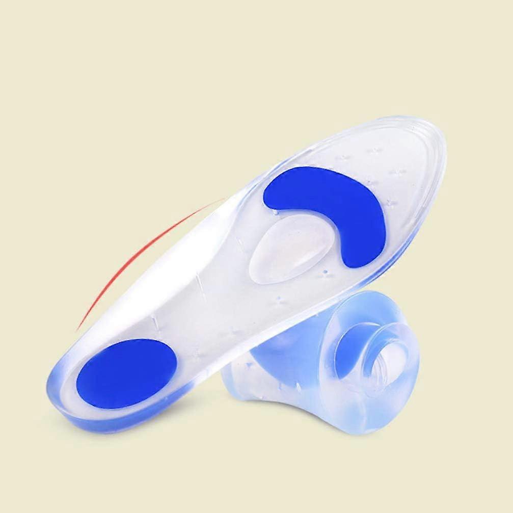Insoles Silicone Gel Arch Support Orthotic Shoe Insert - Relieve Plantar Fasciitis Pain Release Heel Bone Spur Calluses and Corns Massage Heels and Me