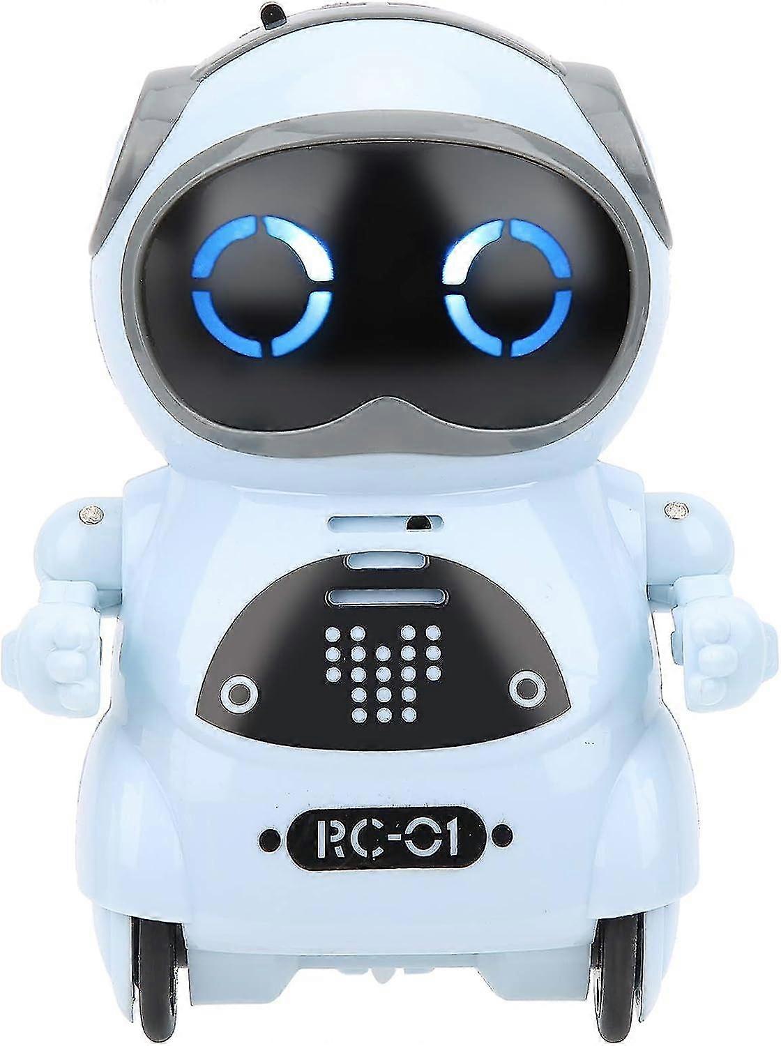 Pocket Robot 939a Robot Talking Toy Interactive Dialogue Voice Recognition Recording Singing Dancing Mini Robot Toy Gift (pocket Robot - Blue Kad08566