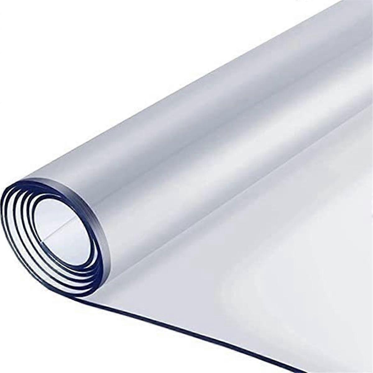 60x60cm Transparent Tablecloth Desktop Protection Pad Waterproof Wipeable Table Mat Transparent Rectangular Tablecloth