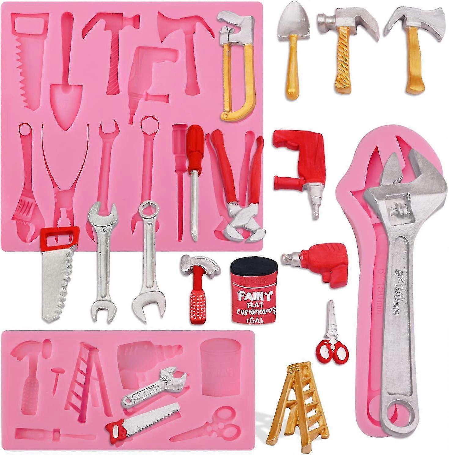 Hand Tools Fondant Molds (3 Pieces)