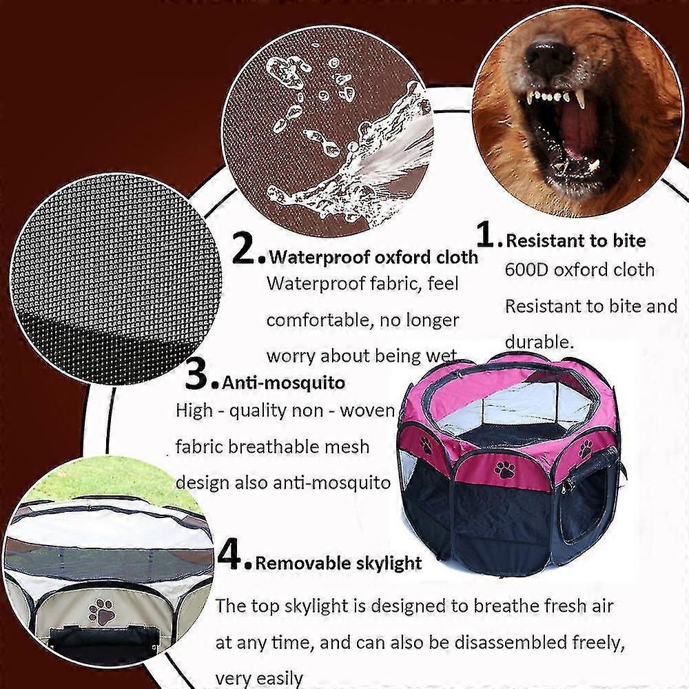 Pet Playpen pet σκηνή πτυσσόμενη αδιάβροχη υπαίθρια γάτα και σκύλος καθολική