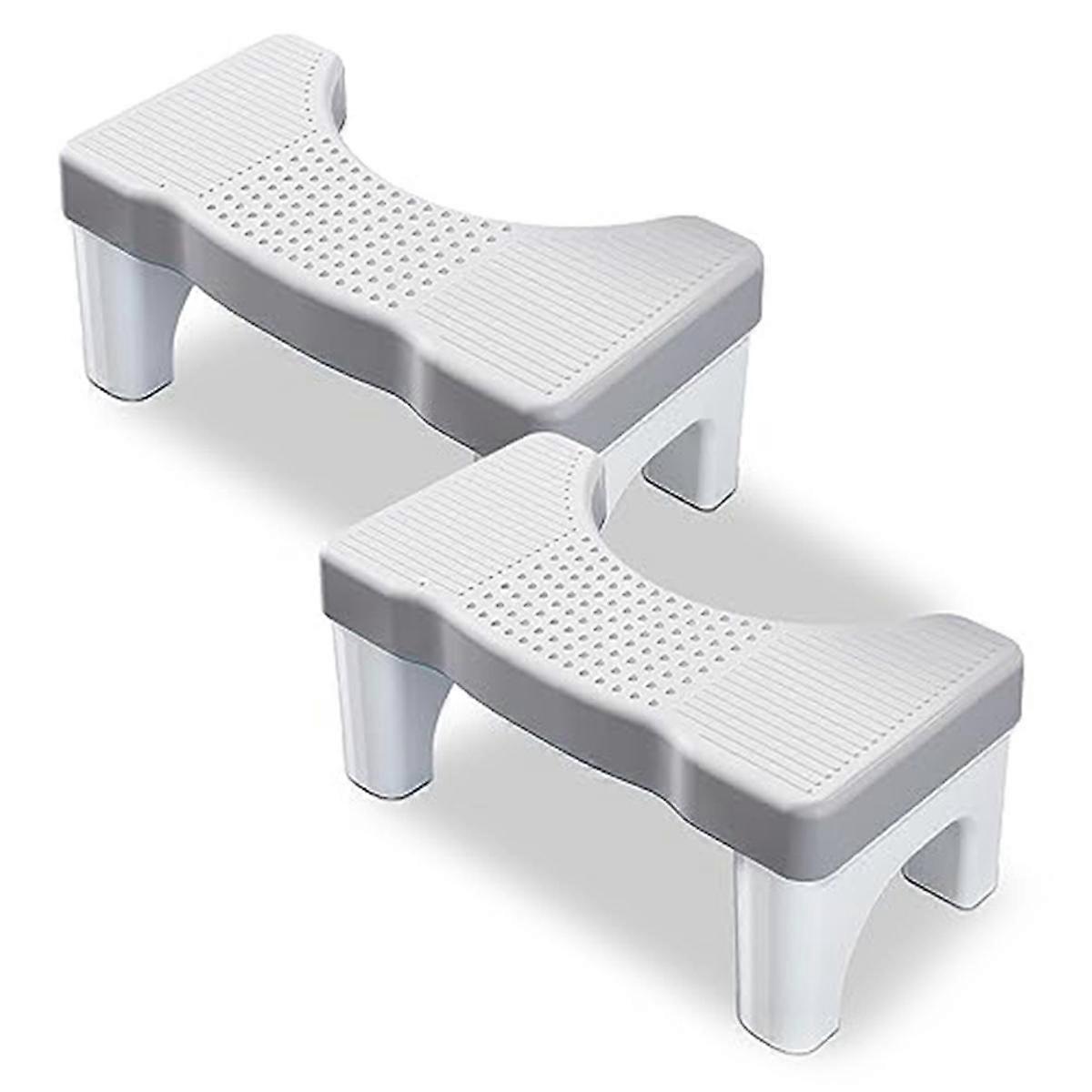 Hocktoiletten-Hocker, tragbarer Kunststoff-Kackhocker für Erwachsene, Toilettenkothocker für Erwachsene, Kinderkothocker, 2 Stück