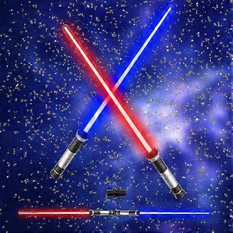 2 in 1 Lichtschwert leuchten Schwert Spielzeug mit 7 Farben ändern Weihnachten Kostüm Requisiten