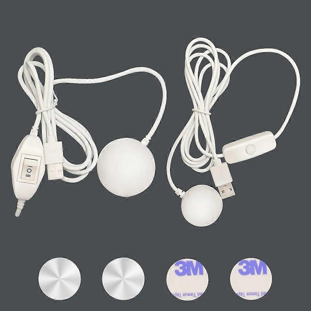 2W USB مصغرة Blub أضواء القراءة الليلية 5W USB DC5V مصباح مغناطيسي مع لاصق مغناطيسي لخزانة المكتب جدار توفير الطاقة