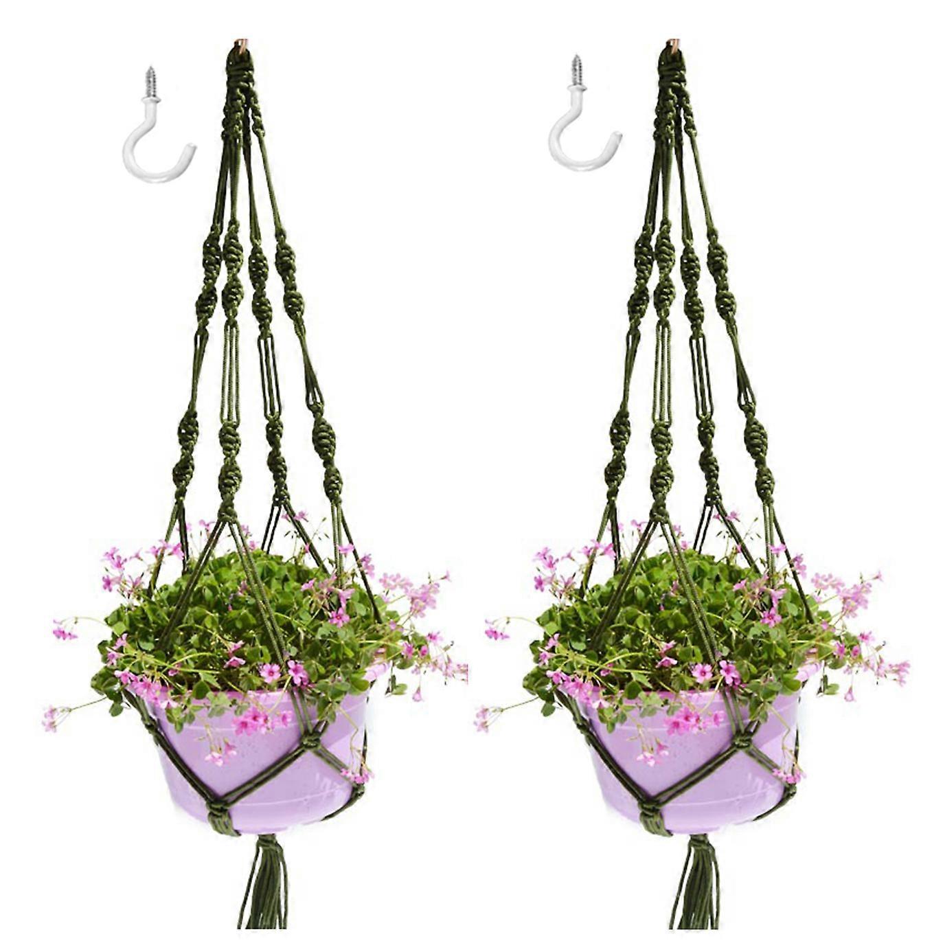 Bohemian Plant Hanger Hanging Macaron Planter Hanger 2Pack