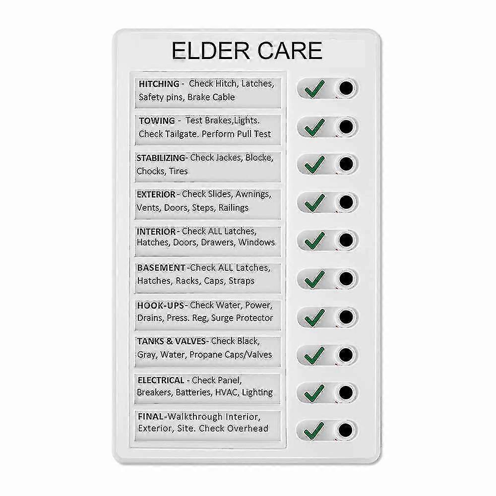 Portable reusable checklist