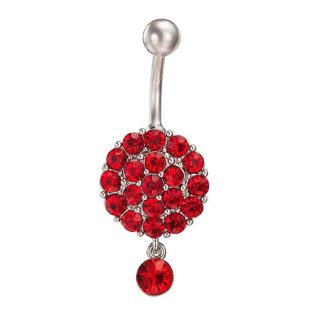 Navel Spik Ring Full Zircons Rund