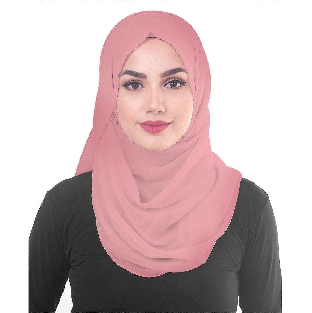 Ramadan Muslim Hjjab Scarf Plain Chiffon