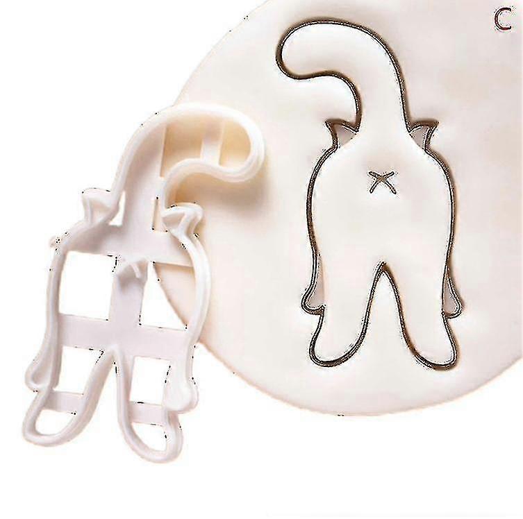 1/3 sztuk Kot Foremki do ciastek Kitty Butt Shape Diy Biscuit Cookie Mold Stamp Bakeware Xixi