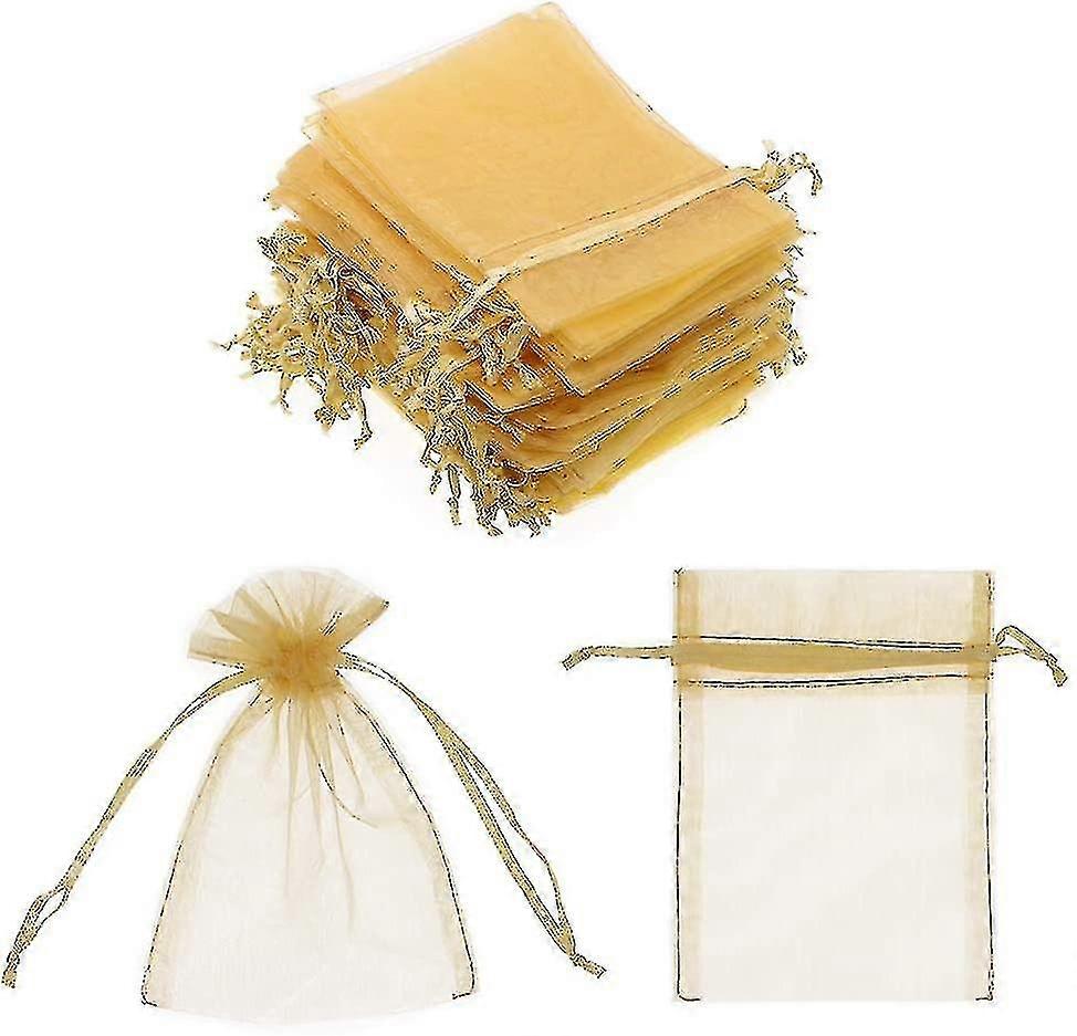 Organza poser med Drawstring Sheer Favor gaveposer til bryllupsfest-