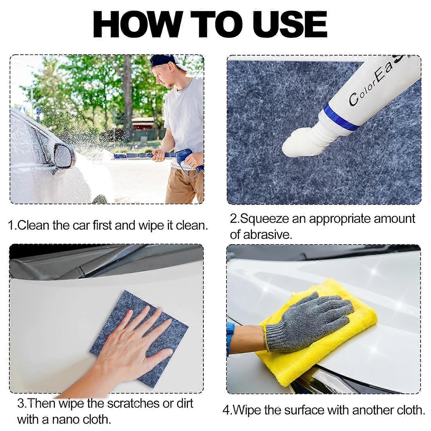 Nano Sparkle Cloth Car Scratch Remover – Magic Nano Wipe For Removing Light Scratches, Swirls & Restoring Glossy Finish