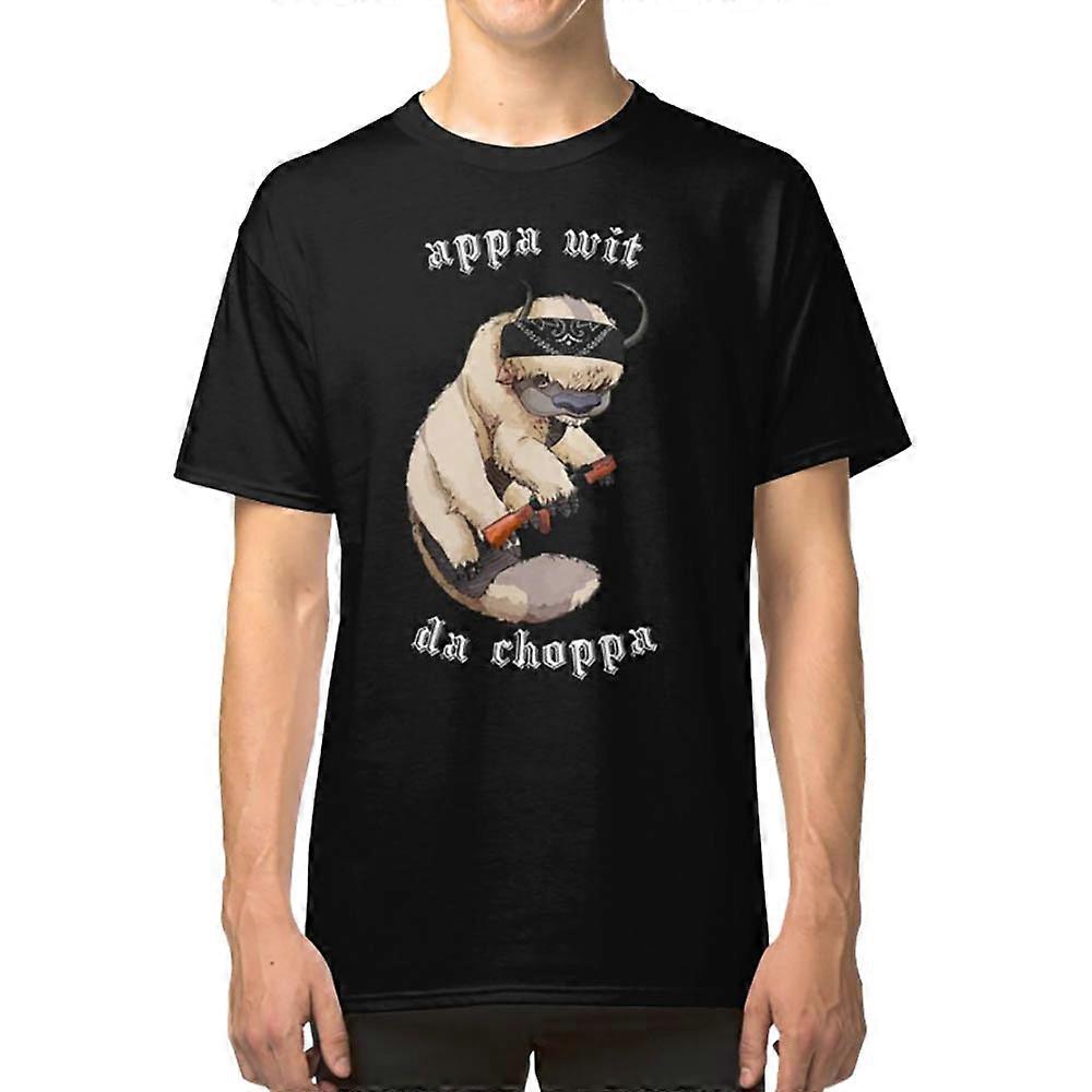 Appa com uma camiseta choppa