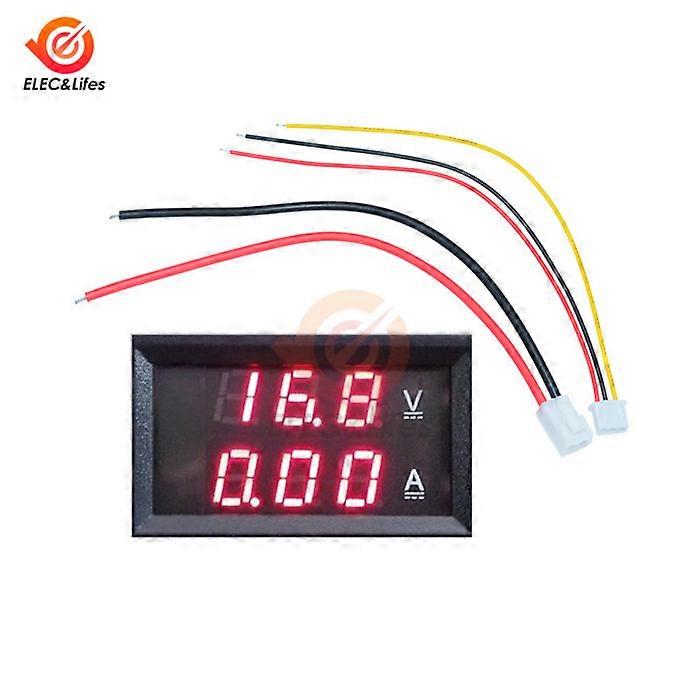 DC 0-100V 0-200V 10A Digital Voltmeter Ammeter Car Motorcycle Voltage Current Meter Detector dual Led display Volt Monitor Panel