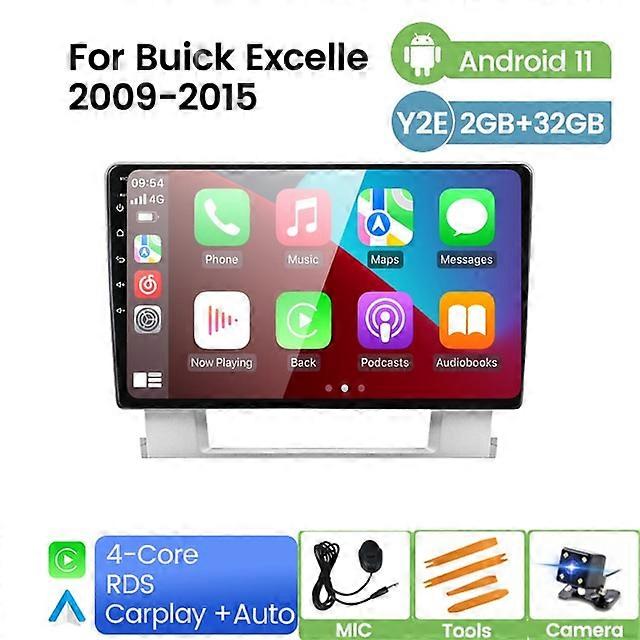 8GRAM+128GROM Car Radio Video Player For Buick Excelle 2 2009 - 2015 For Opel Astra J 2009 - 2017 Android 11 Navigation Gps Dvd