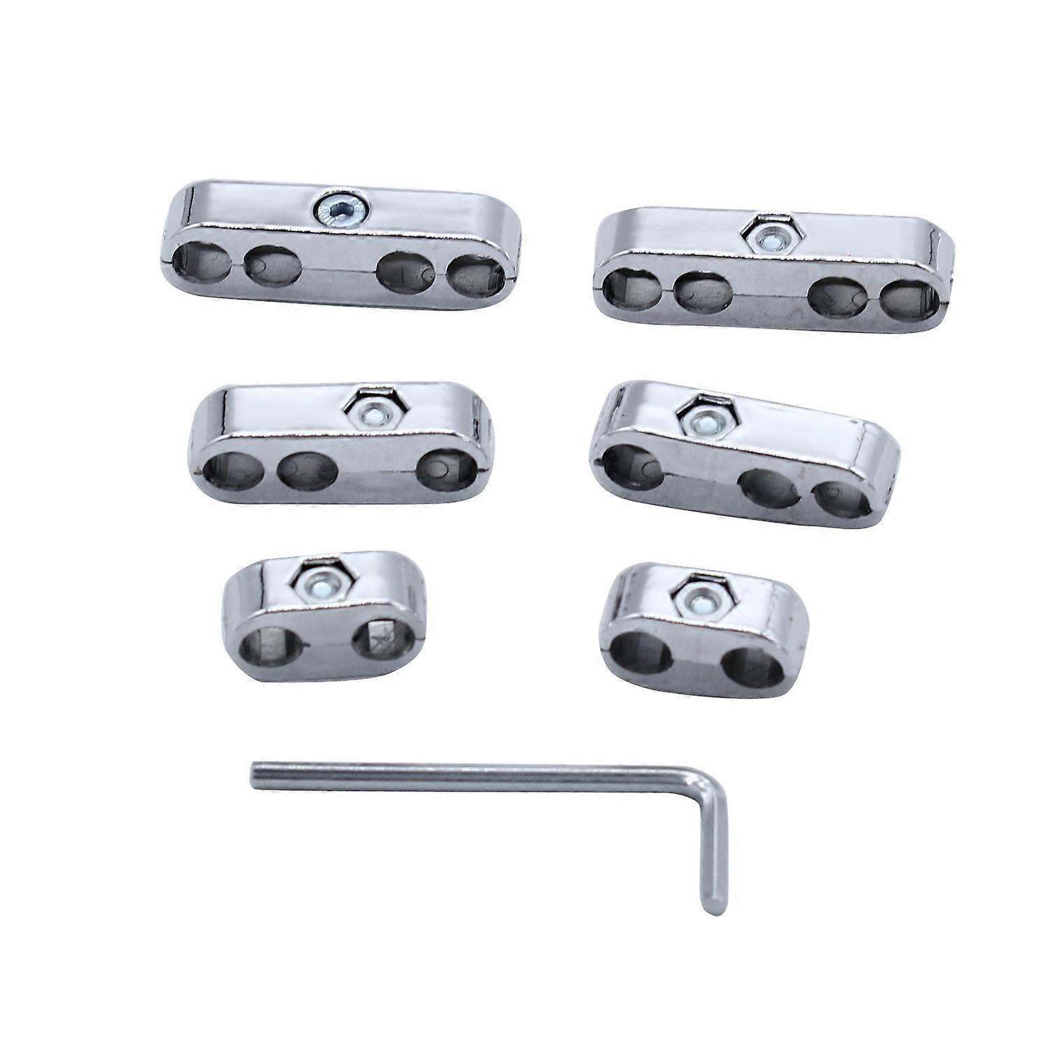 7mm 8mm Chrome Spark Plug Wire Separators Looms Dividers for ford Chevy 9723