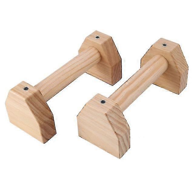 1 Pair Wooden Fitness Sport Push Up Stands Pushup Bars Gym Exercise Training Chest Bar Hand Grip Trainer For Body Building