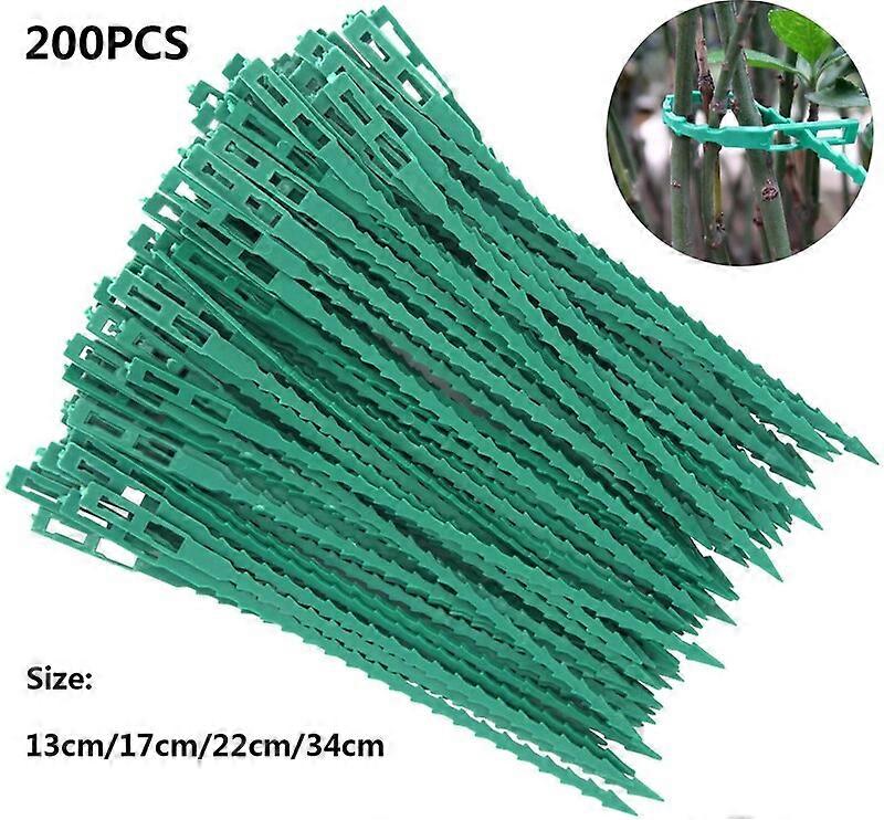 30/50/100/200Pcs Reusable Garden Cable Ties Plant Support Shrubs Fastener Tree Locking Nylon Adjustable Plastic Cable Ties Tools Pots & Planters