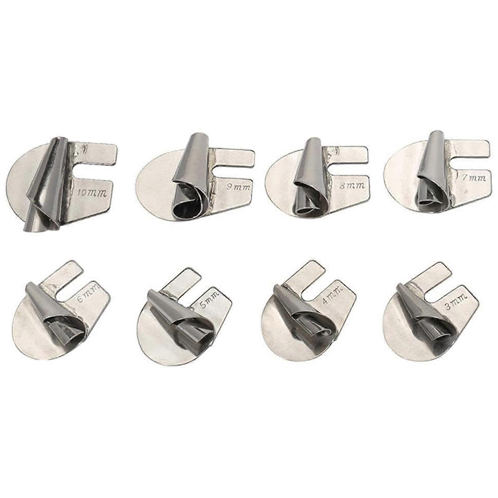 Pied d’ourlet roulé à coudre, Pied d’ourlet roulé à coudre universel, [3-10mm] - 8 tailles large Pied de pression d’ourlet roulé, Pied de biche de machine à coudre Hemmer F