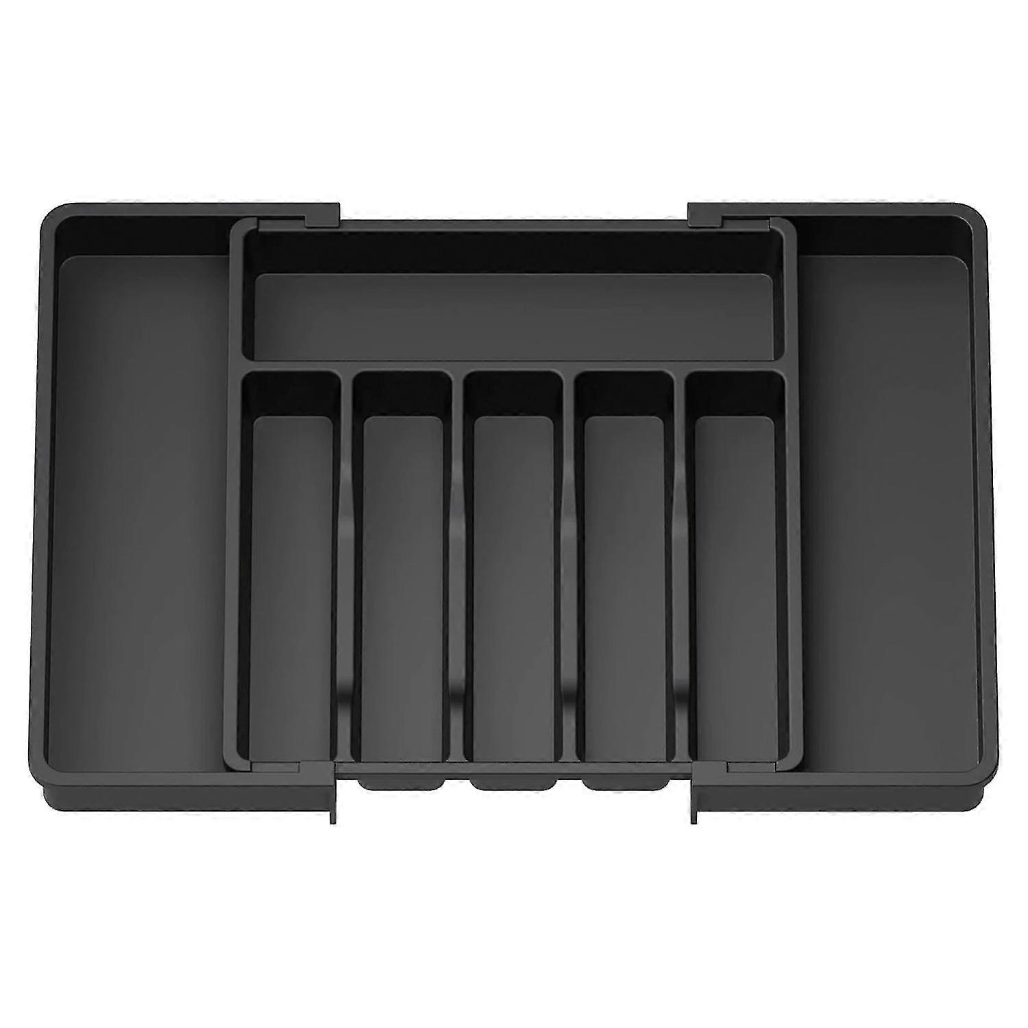 Cutlery Box Expandable Drawer Organizer Adjustable Width Compact Design Easy Access Compartment