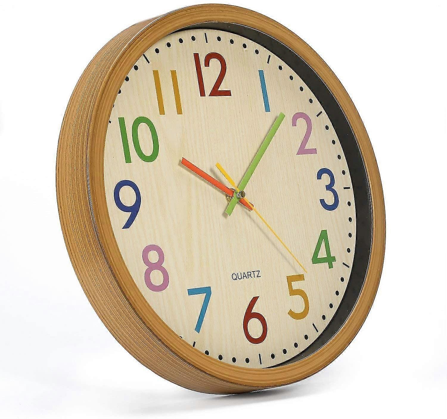Kids Wall Clock, 12"/30cm Kids Wall Clock